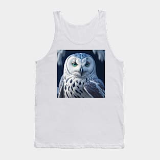 Snowy Owl Portrait Tank Top